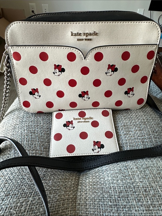 Disney x kate spade Handbags - Disney × Kate Spade New York Minnie Mouse Camera Bag w/matching cardholder EUC